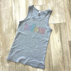 American apparel girls tank top gray size:10